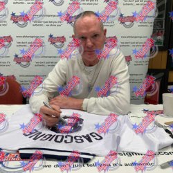 Tottenham 1991 F.A. Cup Finale replica trje signeret af Paul Gascoigne 