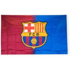 FC Barcelona flag Klubbens farver 2-delt og klubbens mrke
