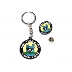 Newcastle pin/badge  i metal Retro design + n�glering