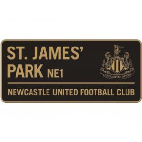 Newcastle metal skilt sort street sign 