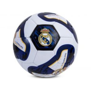 Real Madrid str 5 Fodbold Hvid-Bl� Crest