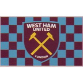 West Ham flag ternet klubbens farver