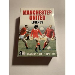 Manchester United Legends Dvd boks (3dvd) Charlton-Best-Law.