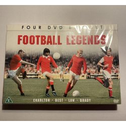 Manchester United Football Legends 4 DVD box set Charlton - Laws - Best m.fl.