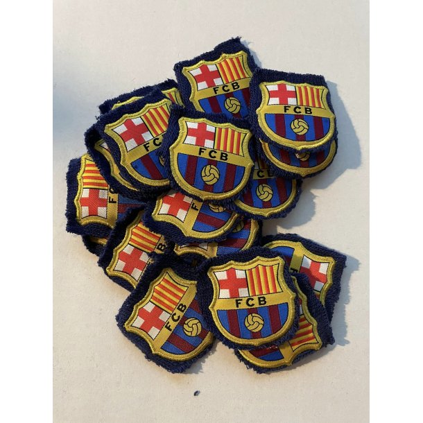 FC Barcelona stofmrke pr stk 29,- 4 x 4 cm.