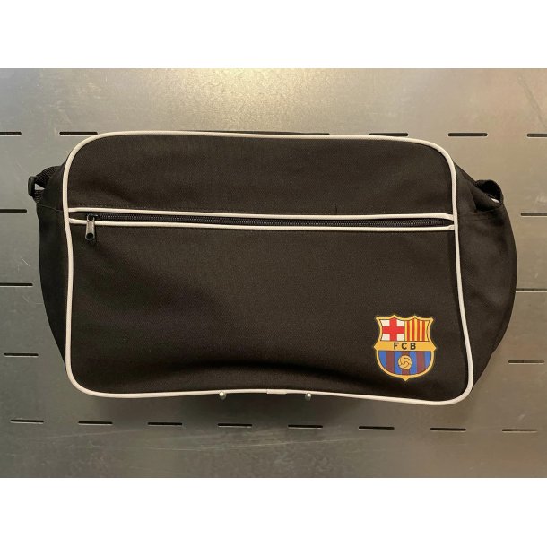 F.C. Barcelona skuldertaske justerbar sort design