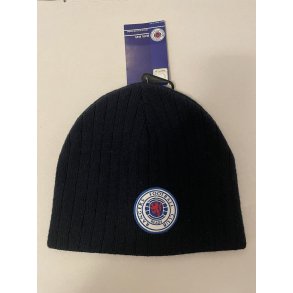 Rangers hue i ribstrik med emblem