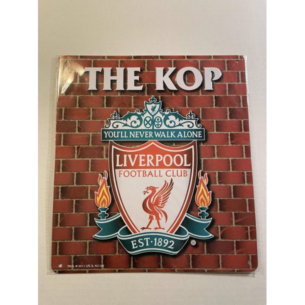 Liverpool F.C. The Kop skilt i metal
