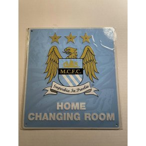 Manchester City skilt metal Home Changing Room