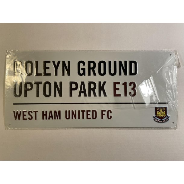 Metal skilt West Ham Upton Park 