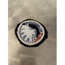 FCK stofmrke classic hvid-sort Ml: 5 cm.