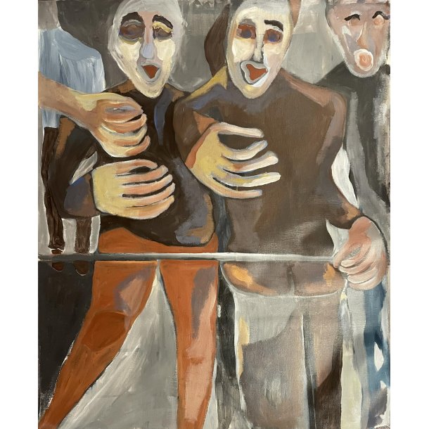 Fans p stadion Ml: 82 x 67 cm.