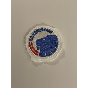 FCK Hvid bl stofmrke 5 cm