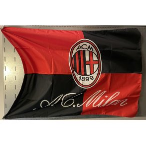 Milan flag / Ternet design AC MILAN , skrift / M�l: 90 x 130 ca / Nyhed