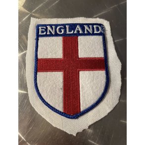 England stofm�rke m�l: h x b 8,5 x 6 cm.