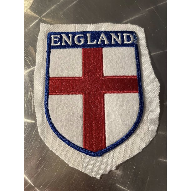 England stofm�rke m�l: h x b 8,5 x 6 cm.