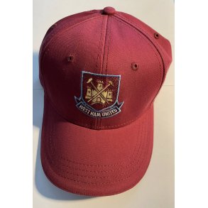 West Ham kasket bordeaux retro / Tidligere m�rke / 1 p� lager