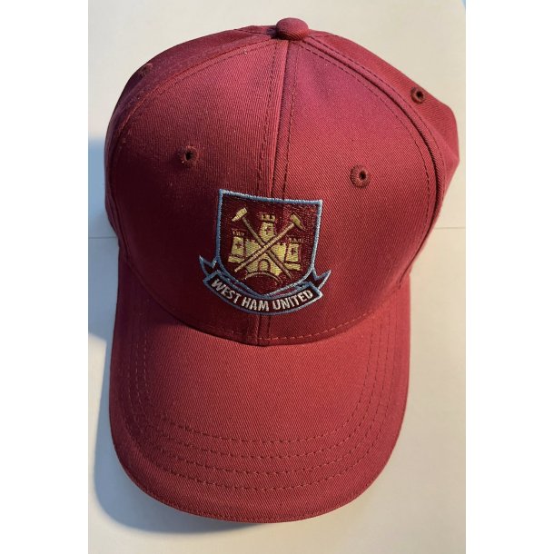 West Ham kasket bordeaux retro / Tidligere m�rke / 1 p� lager