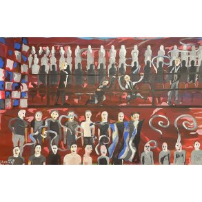 Fanzone m�l: 47 x 75 cm. Halst�rkl�de tifo