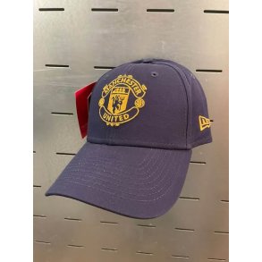Manchester United cap New Era Marine-gul broderet crest / 100 % bomuld