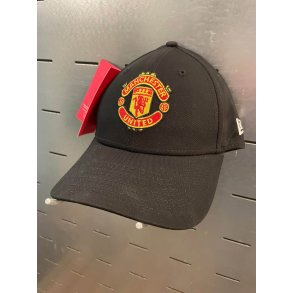 Manchester United sort cap / New Era / 100 % bomuld