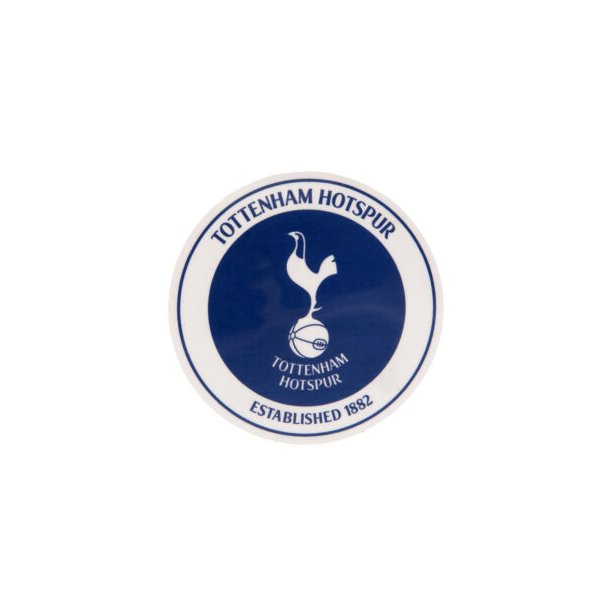 Tottenham bil klistermrke rundt / Indvendigt / 7 x 7 cm.