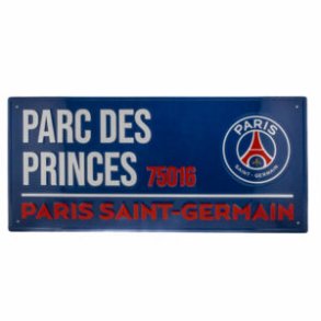 Paris Saint Germain street sign i metal / farvet
