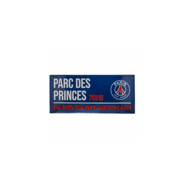 Paris Saint Germain street sign i metal / farvet