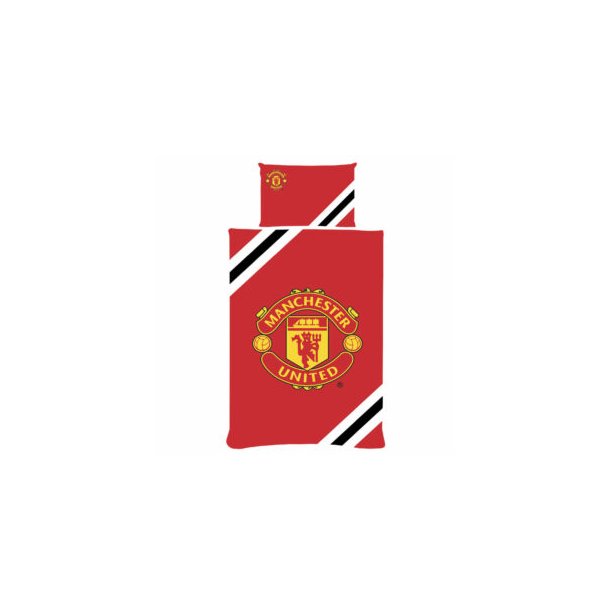 MUFC sengetj / Nyhed / Stribe Ml: 135 x 200 cm. / 50 x 75 cm.