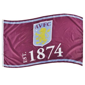 Aston Villa flag Established Ml: 91 x 152 cm. 100 % polyester