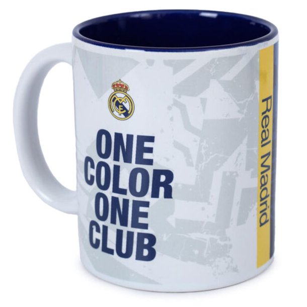 Real Madrid keramik krus / One colour one club / Ml: 9 cm. hjden 8 cm. diameter