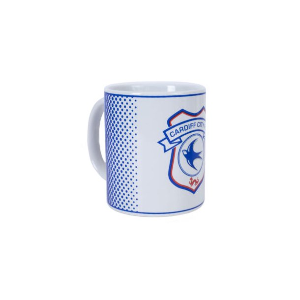 Cardiff City keramik krus / Ml: 9 cm. hjden 8 cm. diameter 
