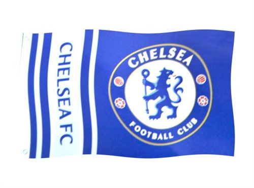 Chelsea skilte og flag