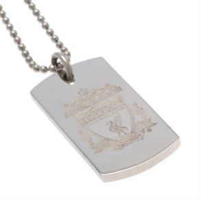 Liverpool dog tag stl halskde prget/ klubbens crest