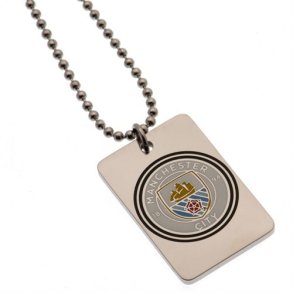 Manchester City dog tag stl halskde m/farve