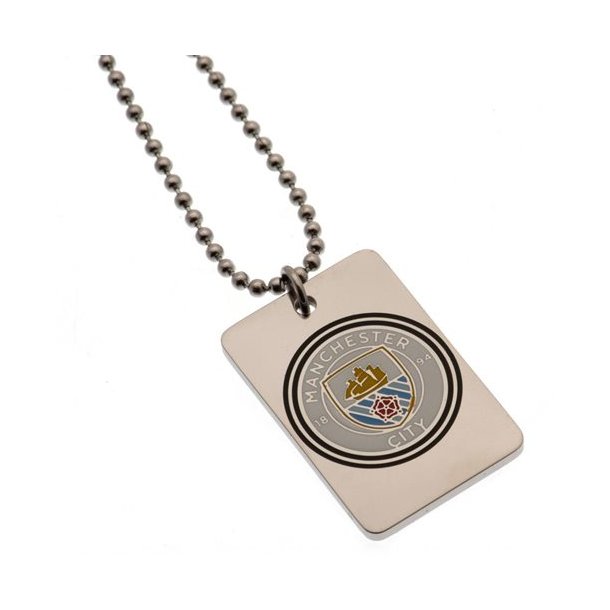 Manchester City dog tag stl halskde m/farve