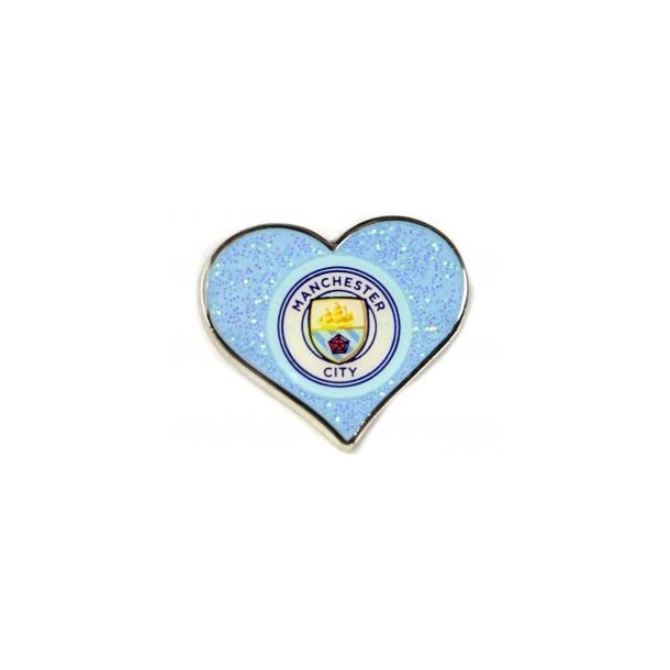 Manchester City Hjerte pin/badge 