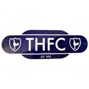 Tottenham Retro Established skilt i metal Marine