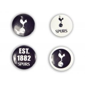 Tottenham button badge st  4 badges i pakken