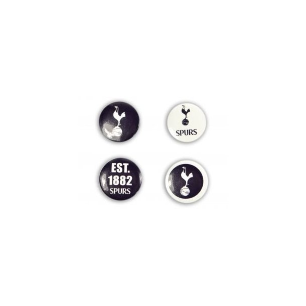 Tottenham button badge st  4 badges i pakken