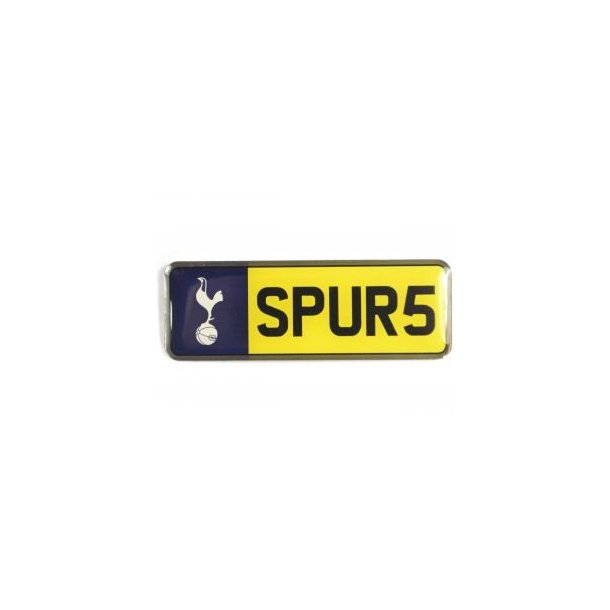 Tottenham pin/badge nummerplade design /  i metal