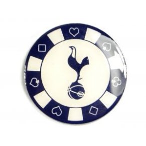 Tottenham Poker chip badge / i metal 