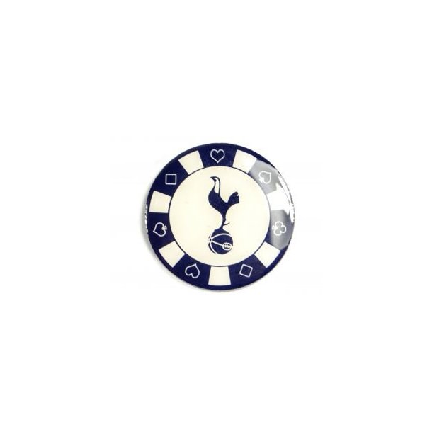 Tottenham Poker chip badge / i metal 