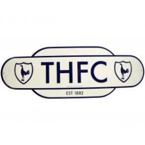 Tottenham Retro Established skilt i metal 