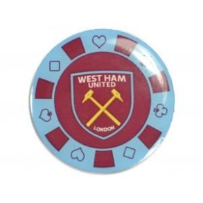 West Ham Poker chip pin/badge