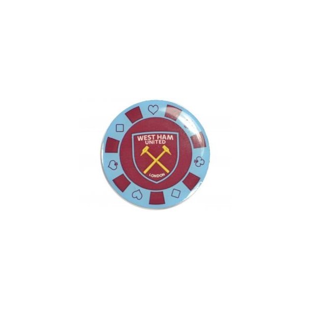 West Ham Poker chip pin/badge