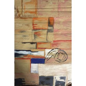 Fodboldmaleri M�l: 75 x 50 cm.