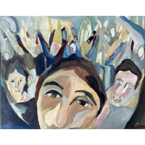 Fodboldfans klapper 40 x 50 cm.