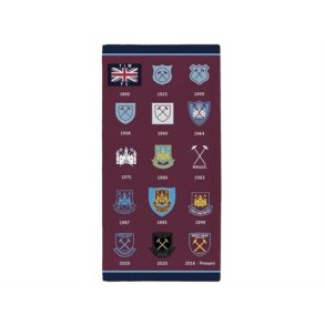 West Ham speciel design stort hndklde  140 x 70 cm. 100 % bomuld