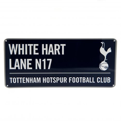 White Hart Lane N17 Metal Skilt Marine Tottenham Hotspur